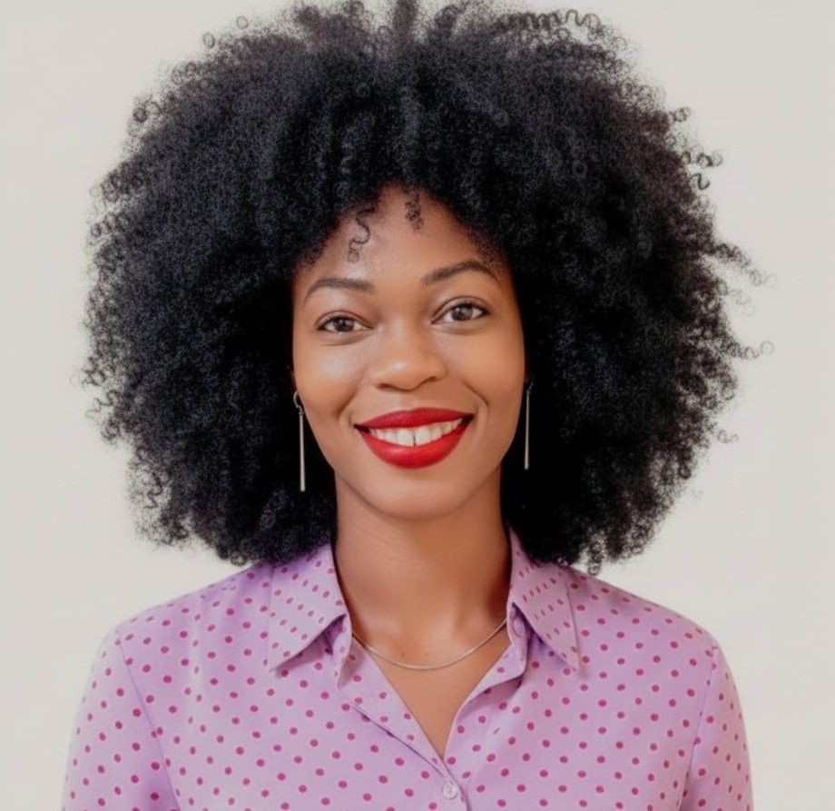 Elizabeth Ohiokhie professional headshot wearing a pink polka dot blouse
